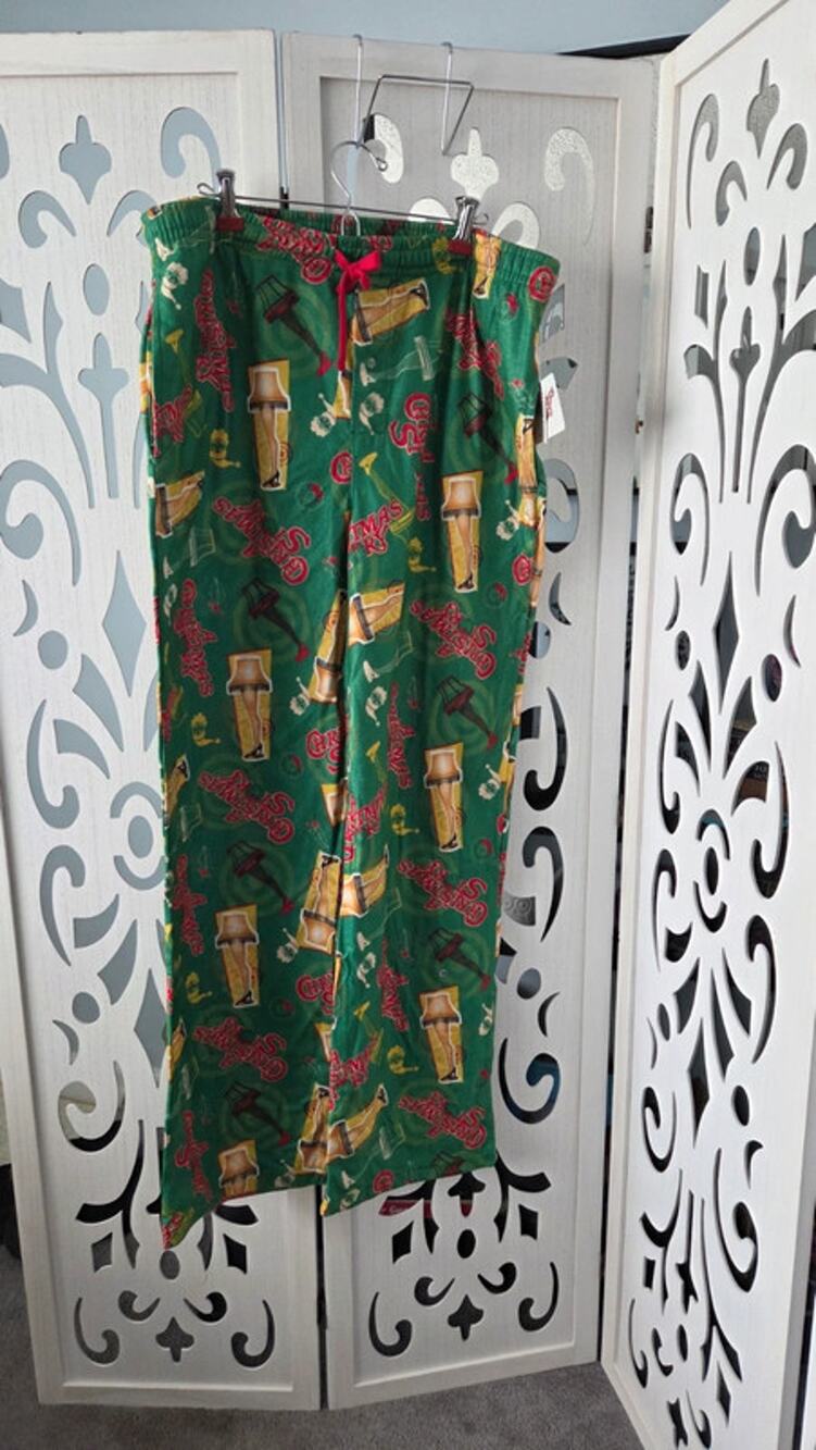 A Christmas Story Pajama Pants XL Leg Lamp Ralphie Holiday Lounge Pants NWT